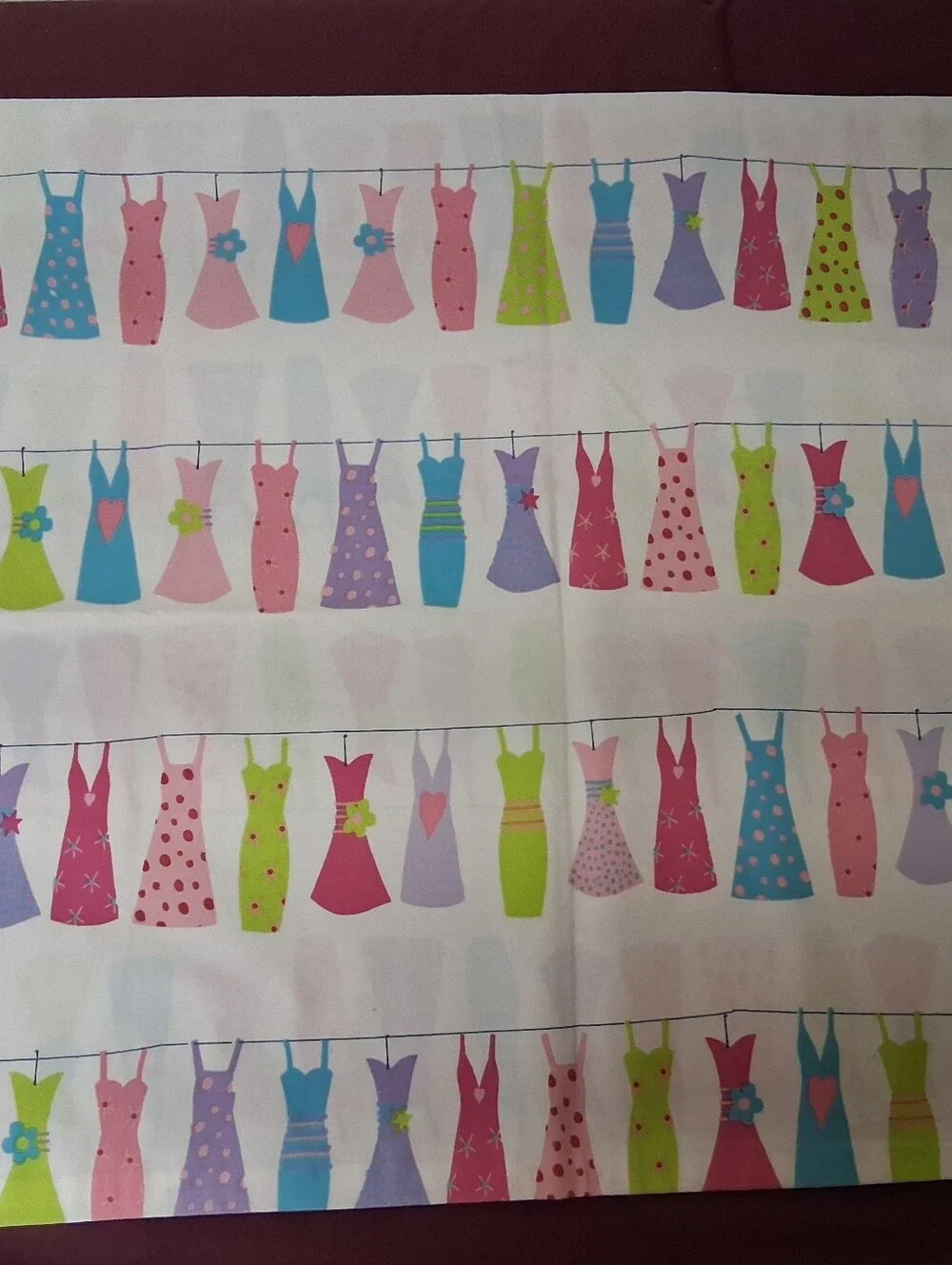 Hanging Dresses 2 Sided Standard Size Pillowcase.